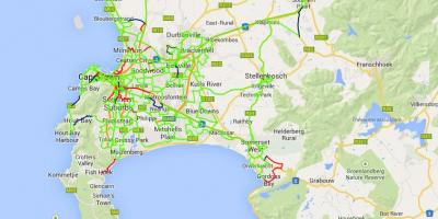 Mapa zuntz mapa Cape Town
